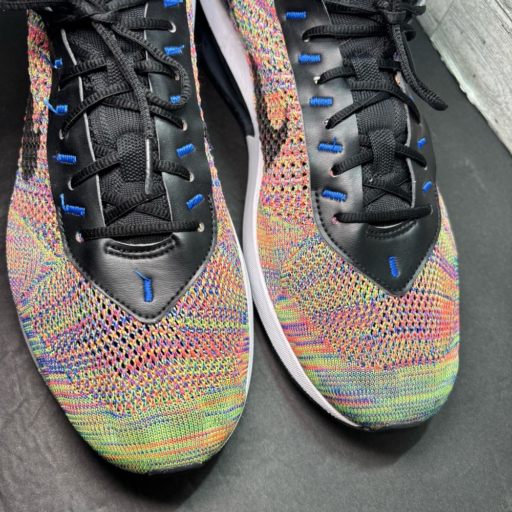 Nike Men's Air Max Flyknit Racer Multicolor Shoes Sneakers Trainers (FD2765-900) - Picture 12 of 13